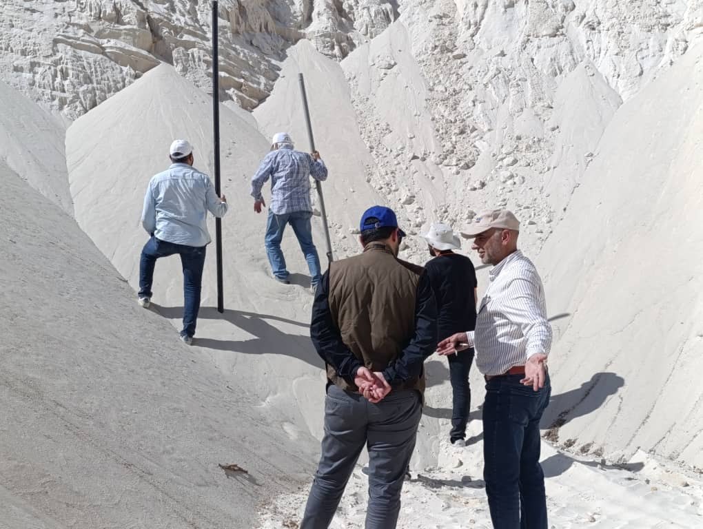 Our team on the deposit